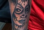 Tetoválás Santa Muerto példa a 4. képen
