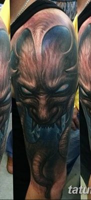 Fénykép a Sátán tetoválásról, kelt 2018. 07. 31 -én №038 - Sátán tetoválása -