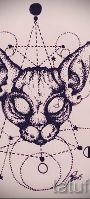 A szfinx tetoválás érdekes változata - szfinx tetováláshoz használható a lábán