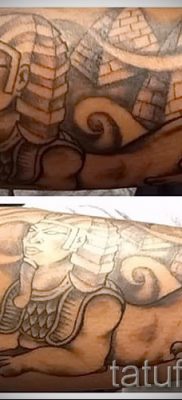 A szfinx tetoválás méltó változata - használhatja az egyiptomi szfinxet tetováláshoz