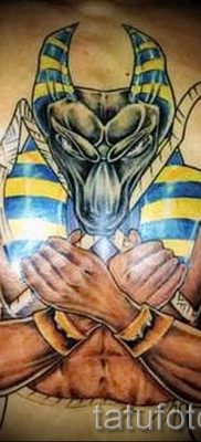 A szfinx tetoválás stílusos változata - a szfinx macska tetoválásához használható