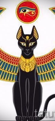 A szfinx tetoválás tisztességes változata - használható a szfinx macska tetoválásához