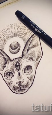 A Szfinx tetoválás érdekes változata - használhatja az egyiptomi Szfinxet tetováláshoz