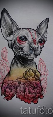 A Szfinx tetoválás érdekes változata - használhatja az egyiptomi Szfinxet tetováláshoz