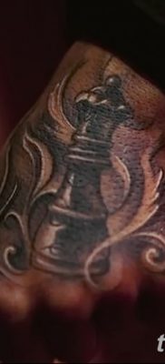 fotó egy sakktetoválásról, keltezés: 2017. 09. 16. №030 - sakk tetoválás -