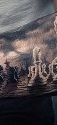 fotó a sakktetoválásról, keltezés: 2017. 09. 16. №052 - sakk tetoválás -