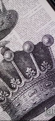 fotó Monomach kalap tetoválásáról (érték) - példa rajz - 010