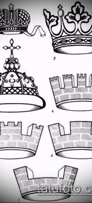 fotó Monomach kalap tetoválásáról (érték) - példa rajz - 009