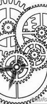 fotó egy fogaskerék tetoválásról, kelt 2017.08.01. №066 - fogaskerék tetoválás -