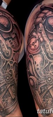 fotó egy fogaskerék tetoválásról, kelt 2017.08.01., №086 - fogaskerék tetoválás -