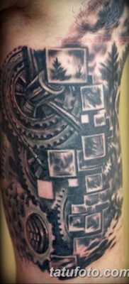 fotó a fogaskerék tetoválásról, kelt 2017.08.08., №087 - fogaskerék tetoválás -