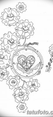 fotó a fogaskerék tetoválásról, kelt 2017.08.08., №088 - fogaskerék tetoválás -