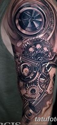 fotó egy fogaskerék tetoválásról, kelt 2017.08.01. №092 - Fogaskerék tetoválás -