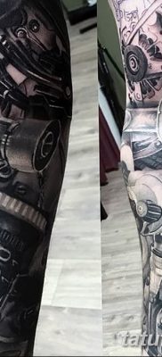 fotó egy fogaskerék tetoválásról, kelt 2017.08.01., 106 - fogaskerék tetoválás -