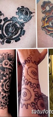 fotó egy fogaskerék tetoválásról, 2017.08.01. # 114 - Fogaskerék tetoválás -