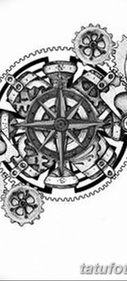 fotó a fogaskerék tetoválásról, kelt 2017.08.01. №121 - Fogaskerék tetoválás -