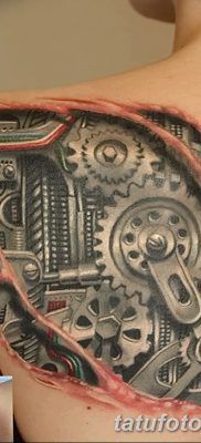 fotó a fogaskerék tetoválásról, kelt 2017.08.01. №131 - Fogaskerék tetoválás -