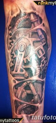 fotó egy fogaskerék tetoválásról, 2017.08.01. # 159 - Fogaskerék tetoválás -