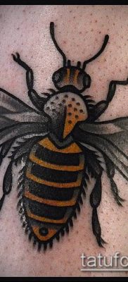 Bumblebee TATTOO No. 361 - a kép méltó változata, amely sikeresen használható a poszméh tetoválásaként történő módosítására és alkalmazására