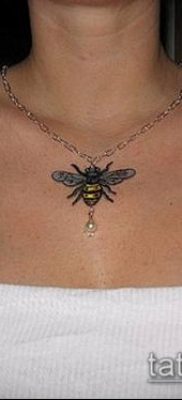 Bumblebee TATTOO № 140 - a minta exkluzív változata, amely jól használható a poszméh tetoválás átalakítására és alkalmazására