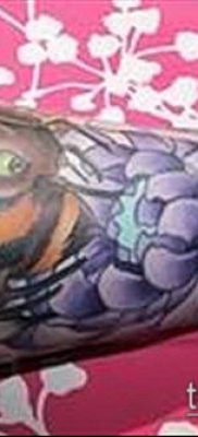 Bumblebee TATTOO No. 942 - a minta exkluzív változata, amely könnyen használható felülvizsgálatra és tetoválásként egy poszméh chorobinka