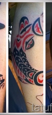 Снимка на татуировка на щука - татуировка в оригинален стил