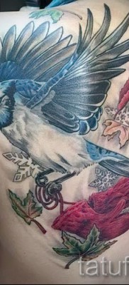 cinege tetoválás példa a 23. számú fényképen