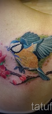 cinege tetoválás példa a 2. számú fényképen