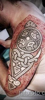 TATTOO SCANDINAVIAN RUNES №720 - en cool version af mønsteret, der godt kan bruges til behandling og påføring af skandinaviske runer som en tatovering