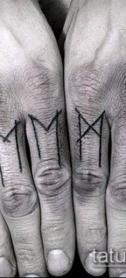TATTOO SCANDINAVIAN RUNES №750 - en cool version af mønsteret, der med succes kan bruges til ændring og tatovering af skandinaviske runer til amuletter