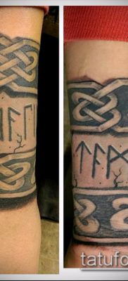 TATTOO SCANDINAVIAN RUNES №299 - en cool version af mønsteret, der med succes kan bruges til behandling og påføring som en tatovering af skandinaviske runer