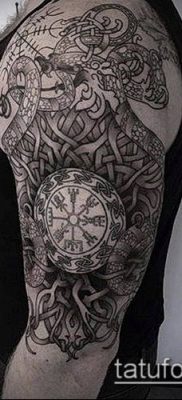 TATTOO SCANDINAVIAN RUNES №459 - en unik version af mønsteret, der let kan bruges til ændring og anvendelse som en tatovering af skandinaviske runer