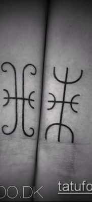 TATTOO SCANDINAVIAN RUNES №539 - en interessant version af mønsteret, der med succes kan bruges til ændring og tatovering af skandinaviske runer