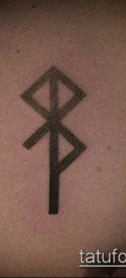 TATTOO SCANDINAVIAN RUNES №678 - en cool version af billedet, der med succes kan bruges til at forfine og anvende skandinaviske runer som en tatovering for amuletter