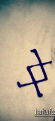 TATTOO SCANDINAVIAN RUNES №973 - en sej version af mønsteret, der med succes kan bruges til ændring og tatovering af skandinaviske runer træder ind i fremtiden