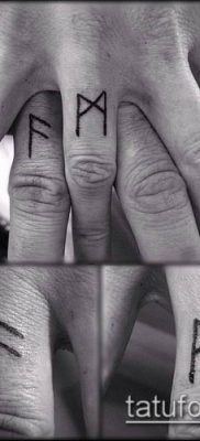 TATTOO SCANDINAVIAN RUNES №291 - en unik version af mønsteret, der med succes kan bruges til behandling og anvendelse af skandinaviske runer som en tatovering