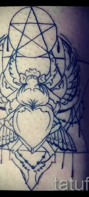 Примерна снимка на татуировка на скарабей 8