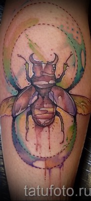 Примерна снимка на татуировка на скарабей 7