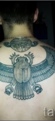 Примерна снимка на татуировка на скарабей 6