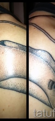 Fényképes példa egy csípős tetoválásról 31