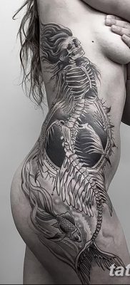 fotó egy csontváz tetoválásról, kelt 2017.08.28. №098 - tetováló csontváz -