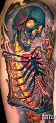 fotó egy csontváz tetoválásról, kelt 2017. augusztus 28 -án, 114. szám - tetováló csontváz -