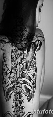 fotó egy csontváz tetoválásról, kelt 2017. augusztus 28 -án №118 - tetováló csontváz -