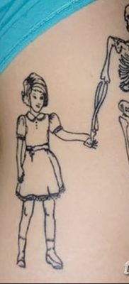 fotó egy csontváz tetoválásról, kelt 2017. augusztus 28 -án, 119. szám - tetováló csontváz - 12312323 12312