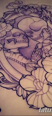 fotó egy csontváz tetoválásról, kelt 2017. 08. 28 -án №011 - tetováló csontváz -