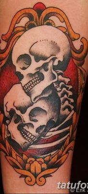 fotó egy csontváz tetoválásról, kelt 2017. augusztus 28 -án №027 - tetováló csontváz -