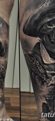 fotó egy csontváz tetoválásról, kelt 2017. augusztus 28 -án №037 - tetováló csontváz -