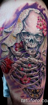 fotó egy csontváz tetoválásról, kelt 2017. 08. 28 -án №060 - tetováló csontváz -