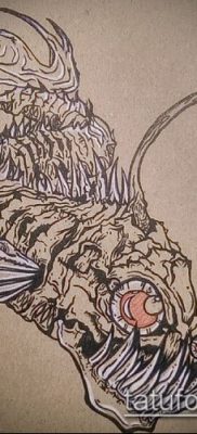 Egy halcsontváz tetoválása - példa rajz - 30052017 - példa - 082 Halváz tetoválás