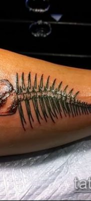 Fotó halcsontváz tetoválásról - példa rajz - 30052017 - példa - 004 Hal csontváz tetoválás